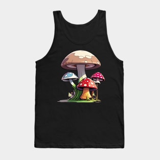 Psychedelic Mushroom vector Tank Top